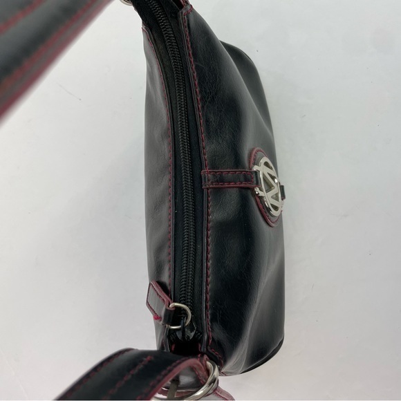 Nine West Black M Initial‎ Monogram Y2K Shoulder Bag - Picture 12 of 16